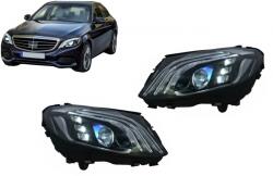 KITT Specials Faruri Full LED Mercedes C-Class W205 S205 2014-2020 LHD Design W222 (HLMBW205MBH)