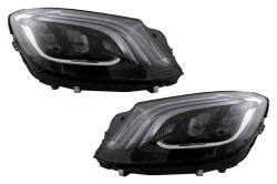 KITT Faruri Full LED negre pentru Mercedes S-Class W222 2013-2017 facelift (HLMBW222FLAP)