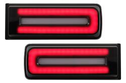 KITT Stopuri Full LED negre pentru Mercedes G-Class W463 2008-2017, design facelift (TLMBW463NLB)