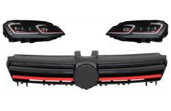 KITT Faruri LED pentru VW Golf 7 2012-2017 GTI Design cu grila centrala (COFGVWG7RBX)