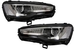KITT Faruri LED DRL pentru Mitsubishi Lancer 2007-2017 Dual Projector cu semnal dinamic (HLMILALED)
