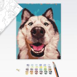 Brushme Pictare conform numerelor selfie câinelui - 40x50