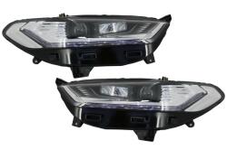 KITT Faruri LED DRL pentru Ford Mondeo MK5 2013-2016 cu semnalizare secventiala crom (HLFMOMK5C)