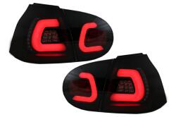 KITT Lightning Stopuri LED BAR pentru VW Golf 5 2004-2009, negru fumuriu Urban (TLVWG5LED)