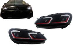 KITT Specials Faruri LED pentru VW Golf 6 (2008-2013) GTI rosu, semnalizare secventiala (HLVWG6FR)