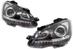 KITT Faruri Bi-Xenon cu LED DRL pentru Mercedes C-Class W204 Facelift 2011-2014 (HLMBW204FX)