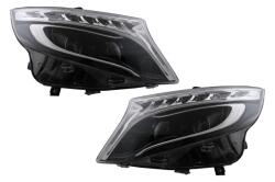 KITT Specials Faruri LED negre pentru Mercedes V-Class W447 Vito 2014-2017 (HLMBW447LED)