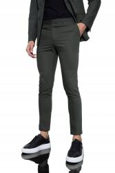 Boohooman Zöld Elegáns Egyenes Nadrág S/30 Z3A
