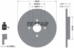 TEXTAR Disc frana TEXTAR PRO 92354903 (92354903)