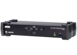 ATEN 4-Port USB 3.0 4K HDMI KVMP Switch with Audio Mixer Mode (CS1824-AT-G) - tutitinta