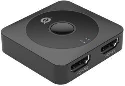 Conceptronic Switch CONCEPTRONIC KVM Conceptronic SELENE01B, HDMI, 2 porturi, 3840x2160 px, negru (SELENE01B)