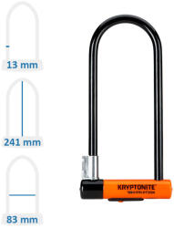 Kryptonite Evolution Mini-9 kerékpár U lakat 180414