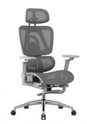 Mark Adler Premium Ergonomikus ortopéd irodai szék kényelmes irodai szék, állítható magasság, lábtámasz, szürke