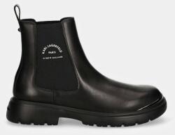 Karl Lagerfeld Jodhpur bőr Chelsea csizma KL13060 44 EU Fekete