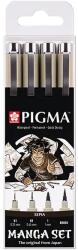 Sakura Pigma rajzkészlet - 4 db, Manga set, sepia (POXSDKMAN4)
