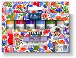 Lefranc Bourgeois L&B Linel extra fine gouache festék készlet, 6x14 ml - Design