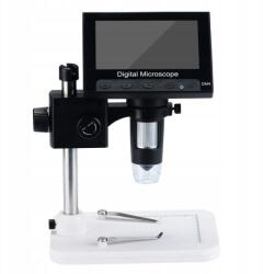  Digitális Mikroszkóp DM4-Z01B019 - 4, 3" LCD Kijelző 50-1000X | 3MP 720P, 8 LED, MicroSD, USB 5V | Elektronika, Oktatás, Ékszerviz