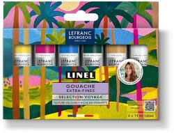 Lefranc Bourgeois L&B Linel extra fine gouache festék készlet, 6x14 ml - Voyage