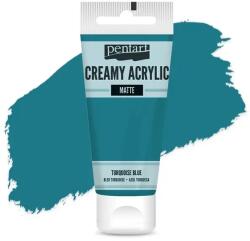 Pentart krémes akrilfesték, matt, 60 ml - türkizkék