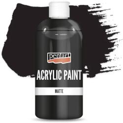 Pentart matt akrilfesték, 500 ml - fekete