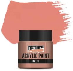 Pentart matt akrilfesték, 50 ml - korall