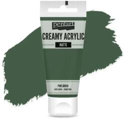 Pentart krémes akrilfesték, matt, 60 ml - fenyőzöld