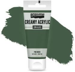Pentart krémes akrilfesték, selyemfényű, 60 ml - fenyőzöld