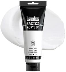 Liquitex Basics akrilfesték, 250 ml - 432, titanium white
