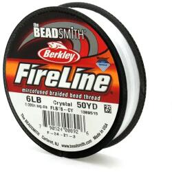  Berkley FireLine gyöngyfűző szál, 6LB, 0, 15 mm, 50 yard - crystal