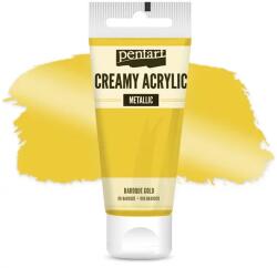 Pentart krémes akrilfesték, metál, 60 ml - barokkarany