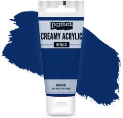 Pentart krémes akrilfesték, selyemfényű, 60 ml - sötétkék