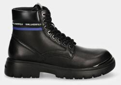 Karl Lagerfeld MASON bőr csizma KL13055 41 EU fekete