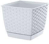  Kaspó rattan 190mm (fehér) DRLK190
