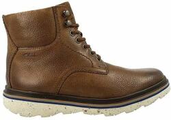 Clarks Frelan Top férfi bőr bakancs - fűzős nappa bőr cipő - méret 42, 5 - barna - stílusos utcai lábbeli, kényelmes párnázott szegély, tartós gumitalp