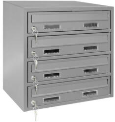  M39R/4 modulos postaláda RAL9006, RAL 9006 / Szürke