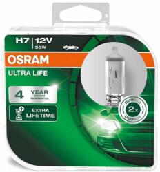 OSRAM Ultra Life H7 12V 55W PX26d autó izzó, duó csomag - 64210ULT-HCB (4062172387613)