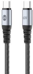 Forever Cablu Date si Incarcare USB-C - USB-C Forever Braix, 60W, 1m, Negru - evomag