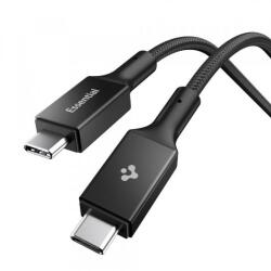 Spigen Cablu Date si Incarcare USB-C - USB-C Spigen EB10015CC ACA10421, 100W, 1.5m, Negru