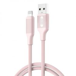 XO Cablu Date si Incarcare USB-A - Lightning XO Design NB265, 12W, 1m, Roz