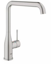 GROHE Baterie bucatarie Grohe Accent 30423DC0, inalta, tip L, monocomanda, Otel satinat (30423DC0)