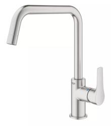 GROHE Baterie bucatarie Grohe Via 30568DC0, inalta, tip U, monocomanda, Otel satinat (30568DC0)