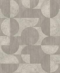  Rasch Concrete 521351 Geometrikus játékos körök retro hangulatú grafikai design szürke árnyalatok tapéta (521351)