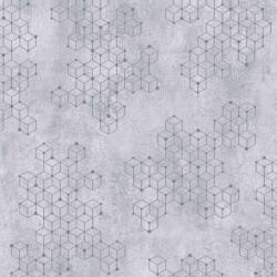  Novamur Hailey 82241 (6797-20) Natur Geometrikus Beton háttéren hatszögek kockák 3D szürke lilás szürke ezüst tapéta (82241)