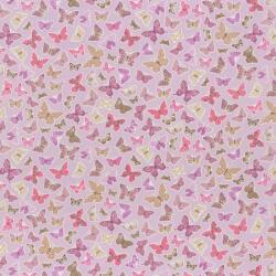  Caselio Pretty Lili 69284050 pillangók lila pink krém dekoranyag (69284050)