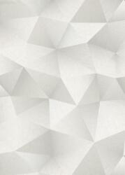  Erismann Fashion for Walls 3, 10216-31 DIAMOND Design háromdimenziós geometriai minta fehér világosszürke árnyalatok ezüst tapéta (10216-31)