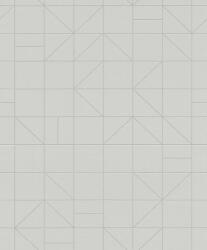  Rasch Modern Art 610741 Grafikus design négyzetek-háromszögek szürke ezüst tapéta (610741)