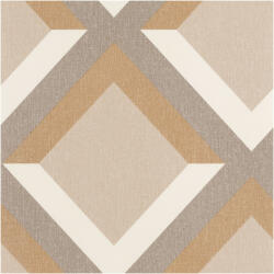  Caselio Moove 101341804 GROOVE Geometrikus 3D "koncentrikus" négyzetek krém bézs szürke szürkésbézs fémes arany tapéta (MVE101341804)