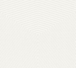  As-Creation Daniel Hechter 6, 37522-1 Geometrikus grafikus designminta fehér finom ezüstfényű vonalak tapéta (37522-1)