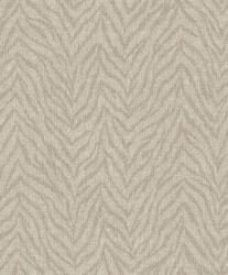  A megtévesztés művésze - Zebracsíkos minta textil háttéren bézs és szürkésbézs tónus tapéta (A66702)