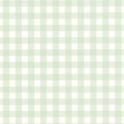  Friss és trendi gingham kockás természetes szövetminta krémfehér vízzöld és zöld tónus tapéta (104420764)